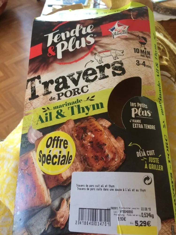 Travers de porc