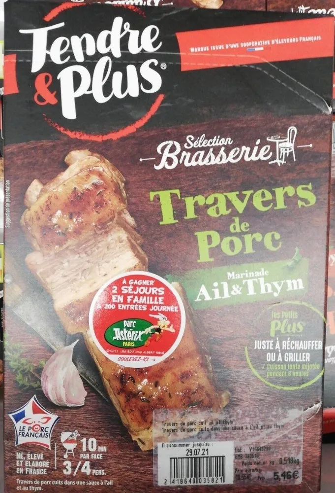 Travers de porc
