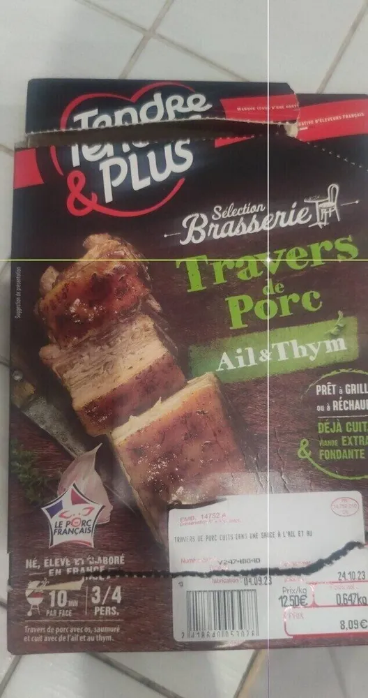 Travers de porc