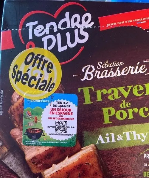Travers de porc ail et thym