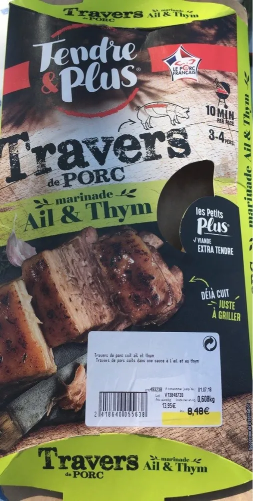 Travers de porc