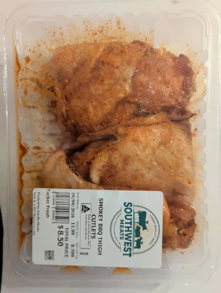 Smokey BBQ thigh Cutlets