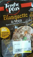 Blanquette de veau sauce à la crème et aux petits legumes