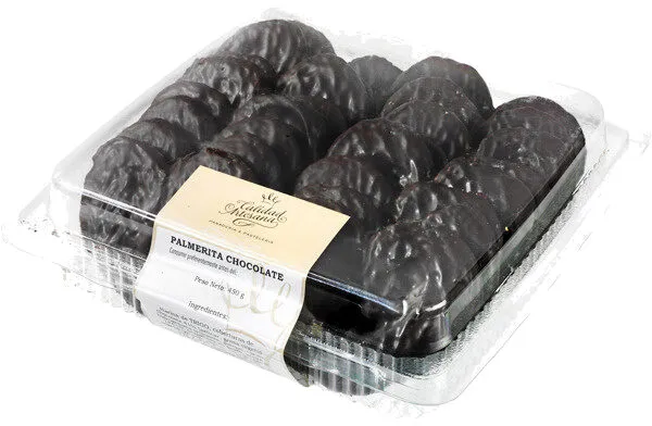 Palmeritas bañadas con cacao