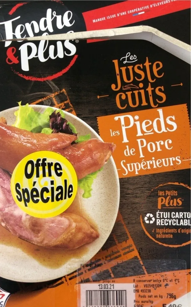 Les pieds de porc supérieurs