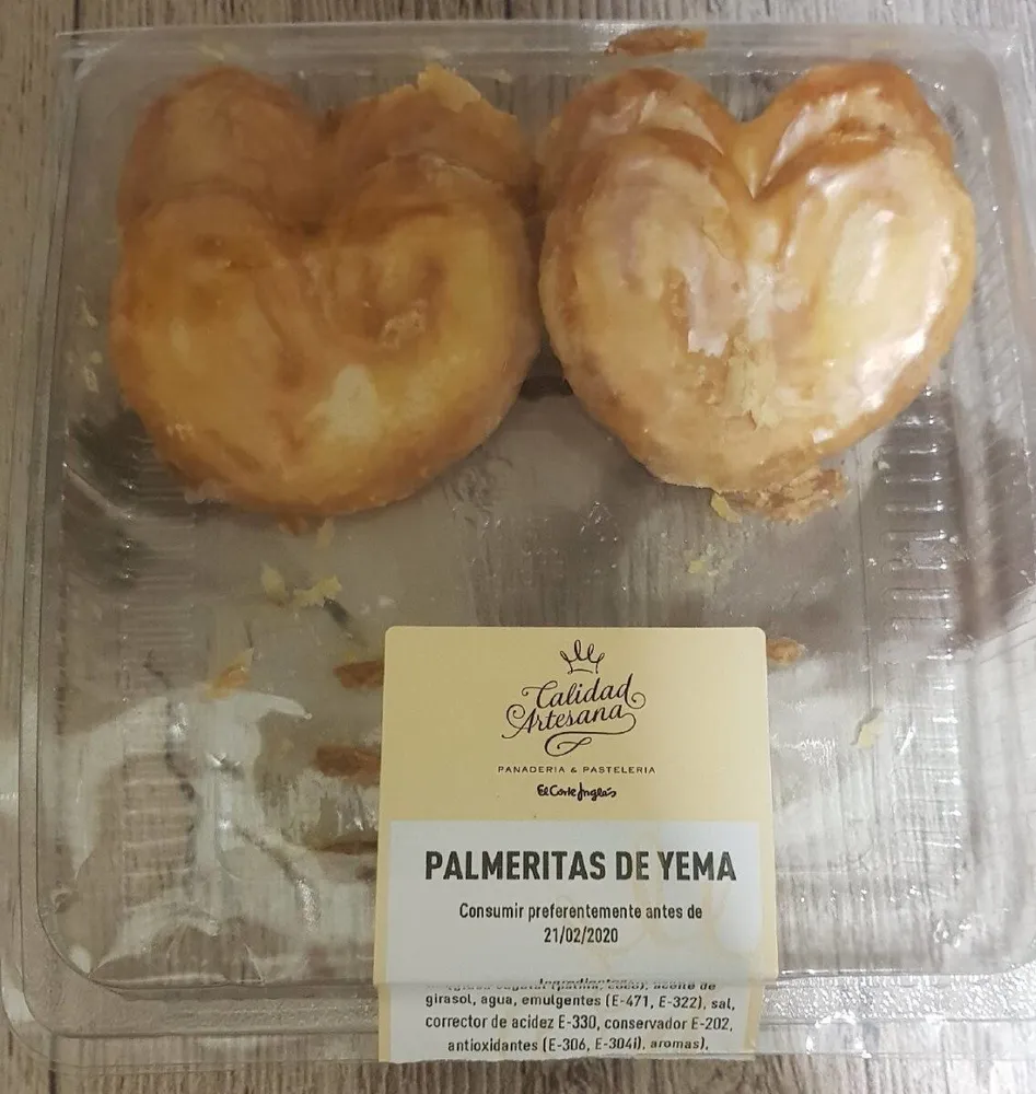 Palmeritas de yema