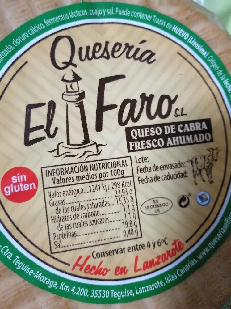 Queso de cabra fresco ahumado