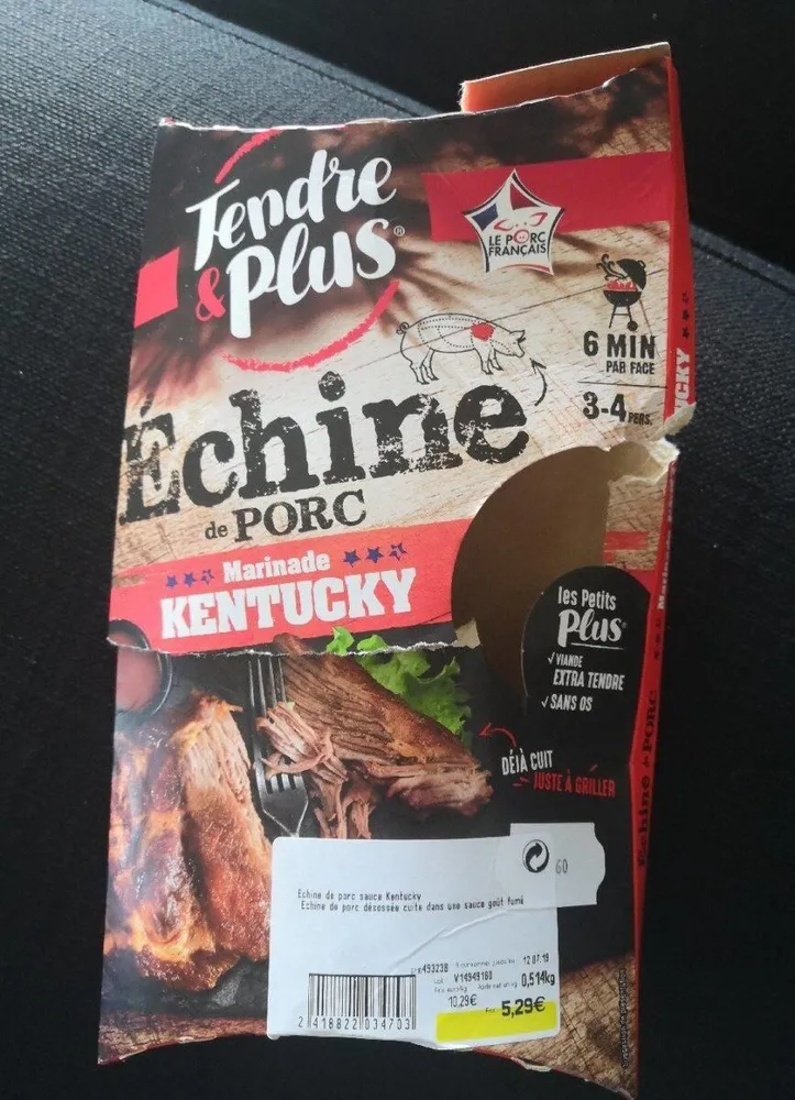 Échine de porc - marinade Kentucky