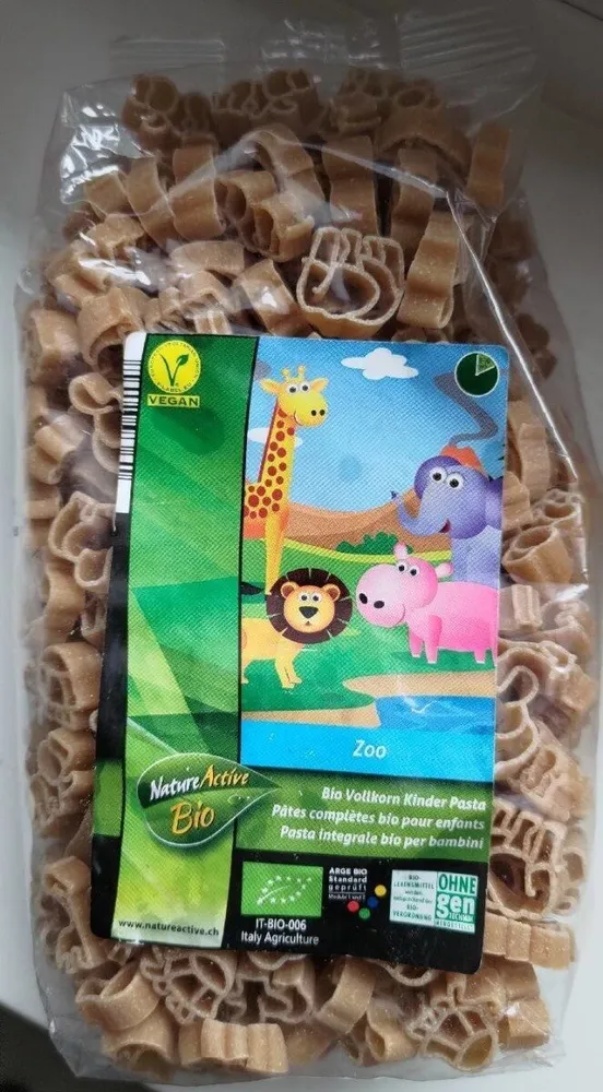 Pâtes complètes bio pour enfants