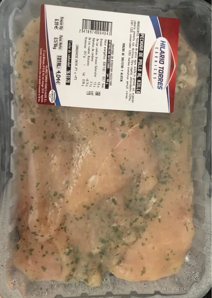 pechuga de pollo al ajillo