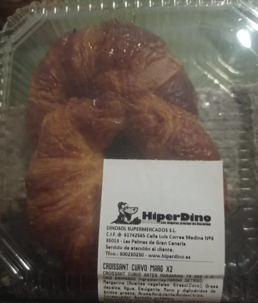 Croissant curvo margarina