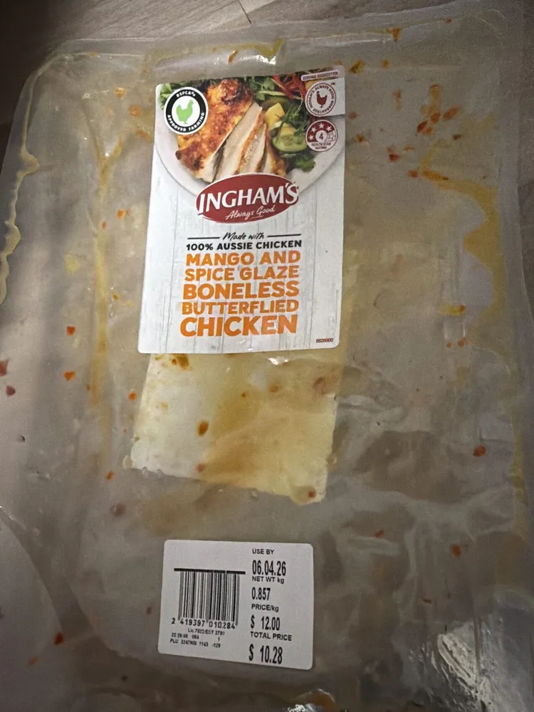 Mango And Spice Glaze Boneless chicken