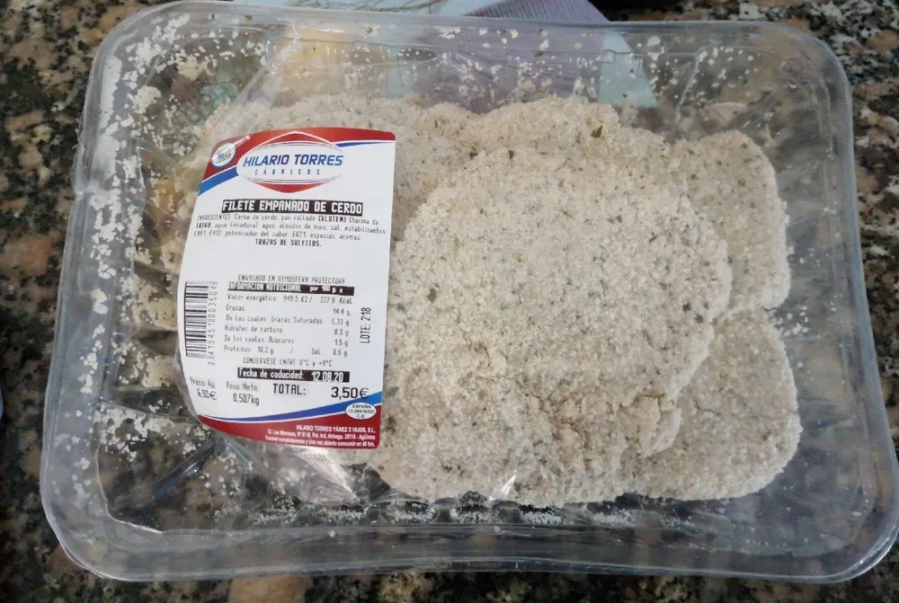 Filete empanado de cerdo