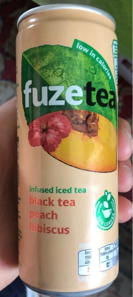 Fuze tea black tea peach hibiscus