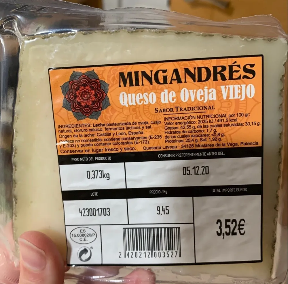 Queso de oveja viejo
