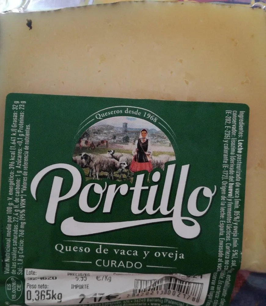 Queso de vaca y oveja curado