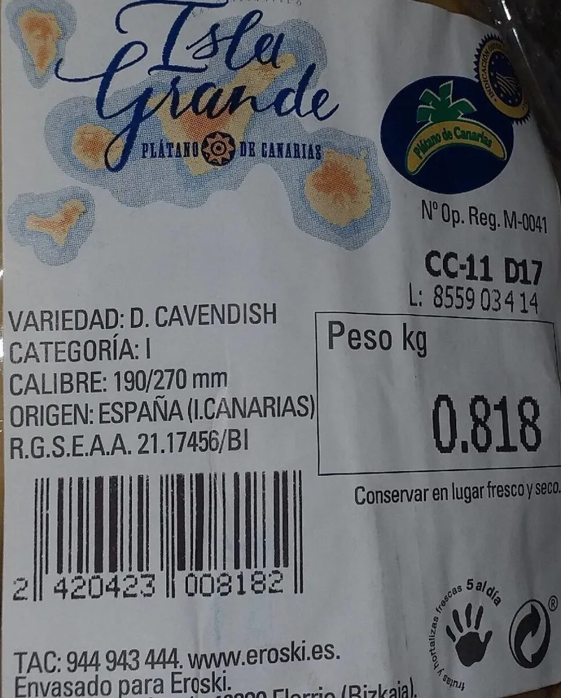 Plátano de Canarias