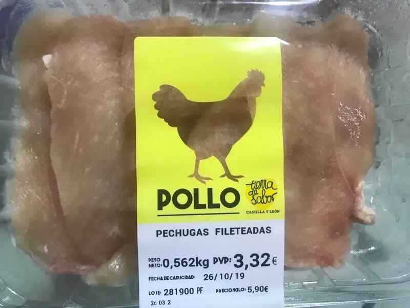 Pechugas fileteadas
