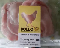 Pechugas fileteadas