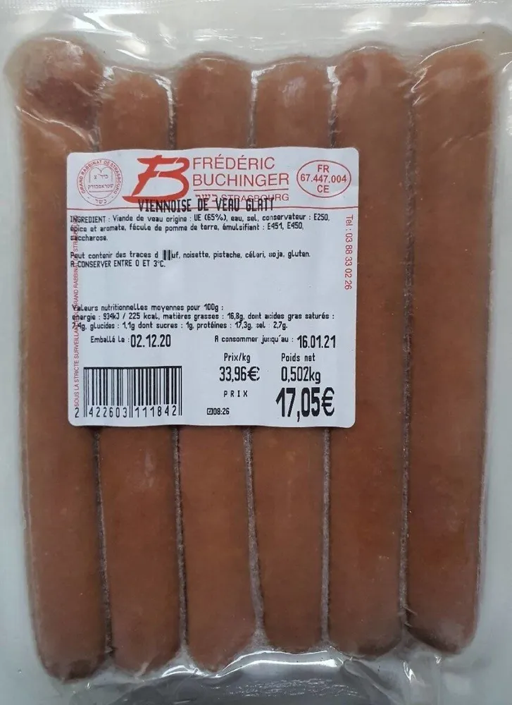 Viennoise de veau glatt