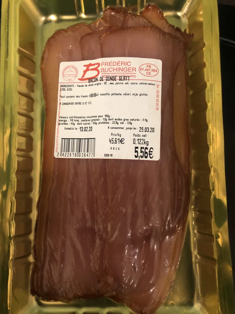 Bacon de dinde Glatt