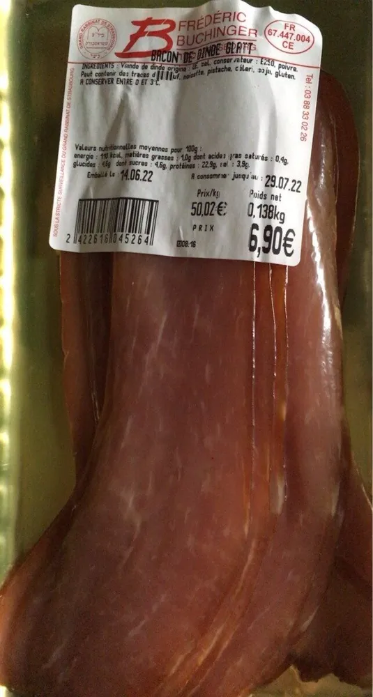 Bacon de dinde