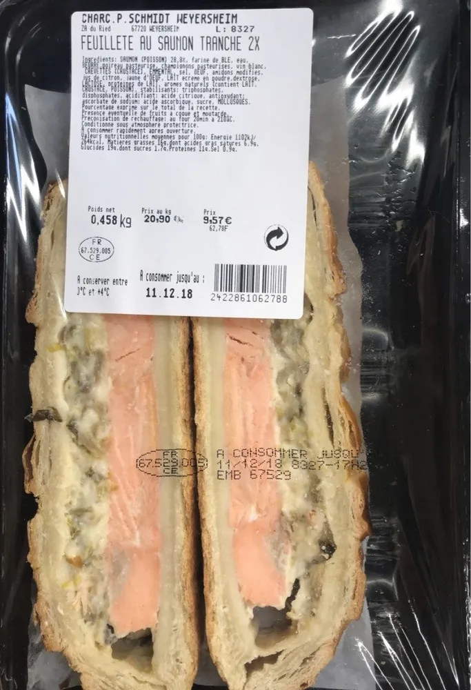 Feuillete au saumon