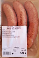 Saucisses cuites fumées