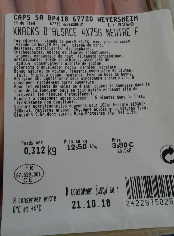 Knacks d'Alsace