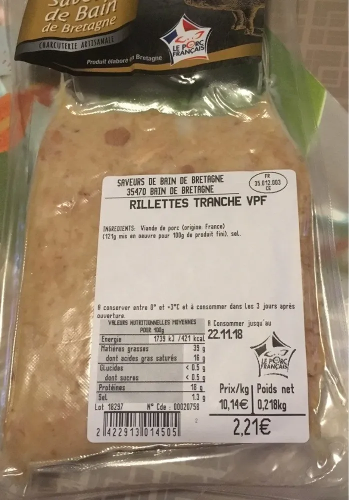Rillettes tranche vpd