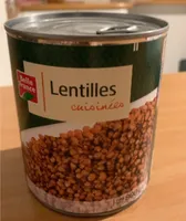 Lentilles cuisinees