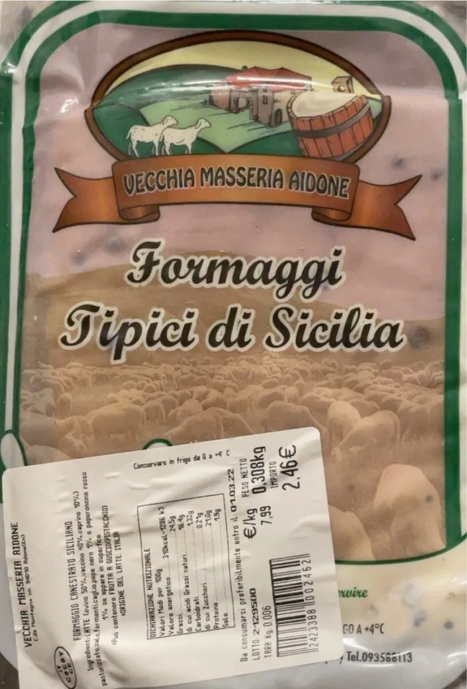 Formaggio canestrato siciliano