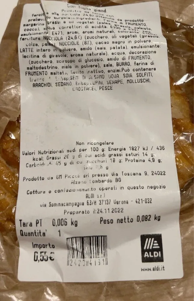 Conchiglia gianduia