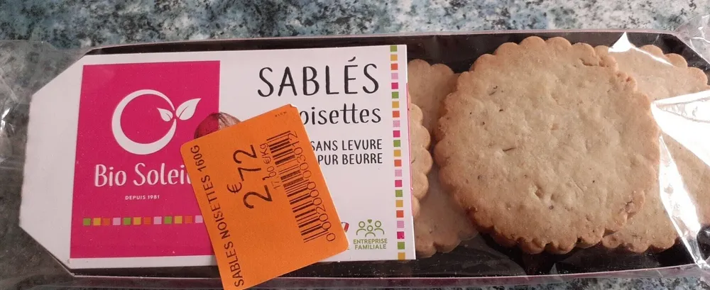 Sablés noisettes