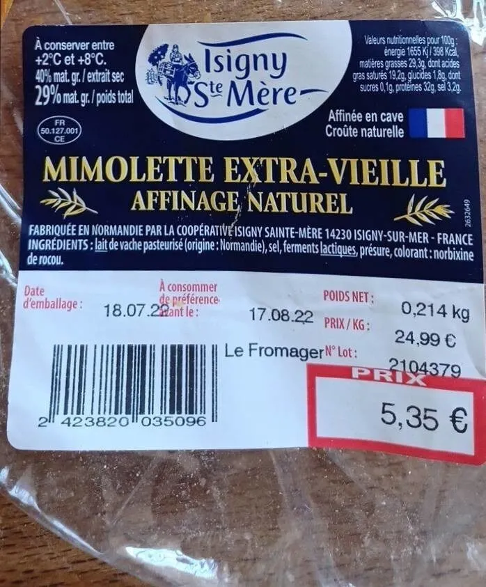 Mimolette extra-vieille affinage naturel
