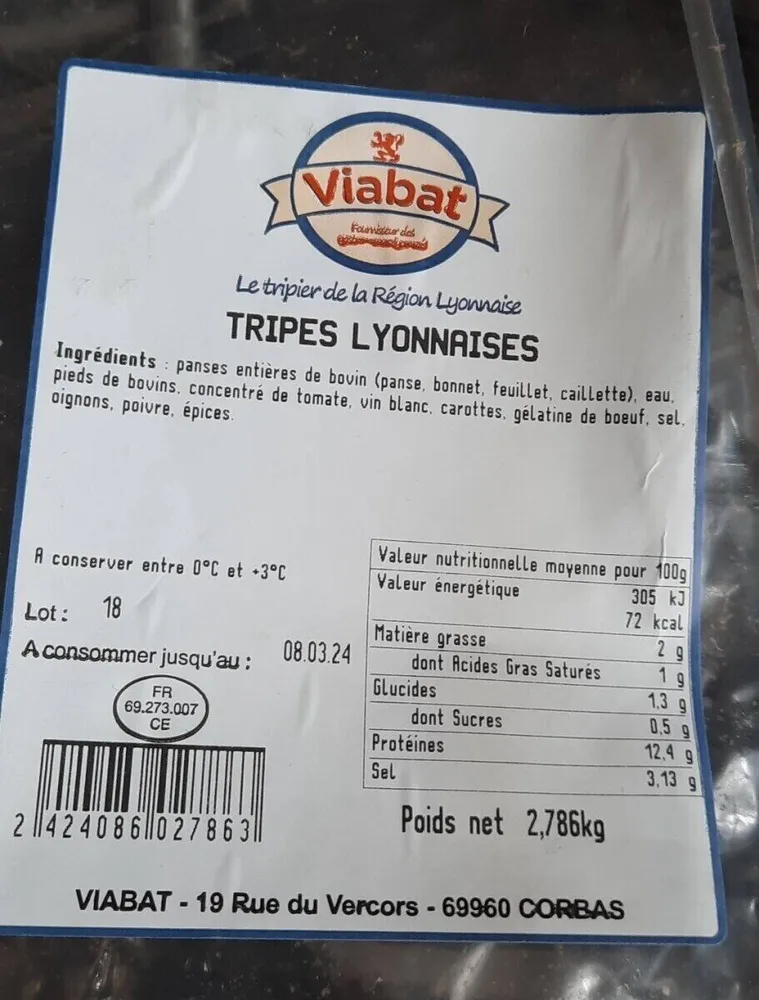 Tripes lyonnaises