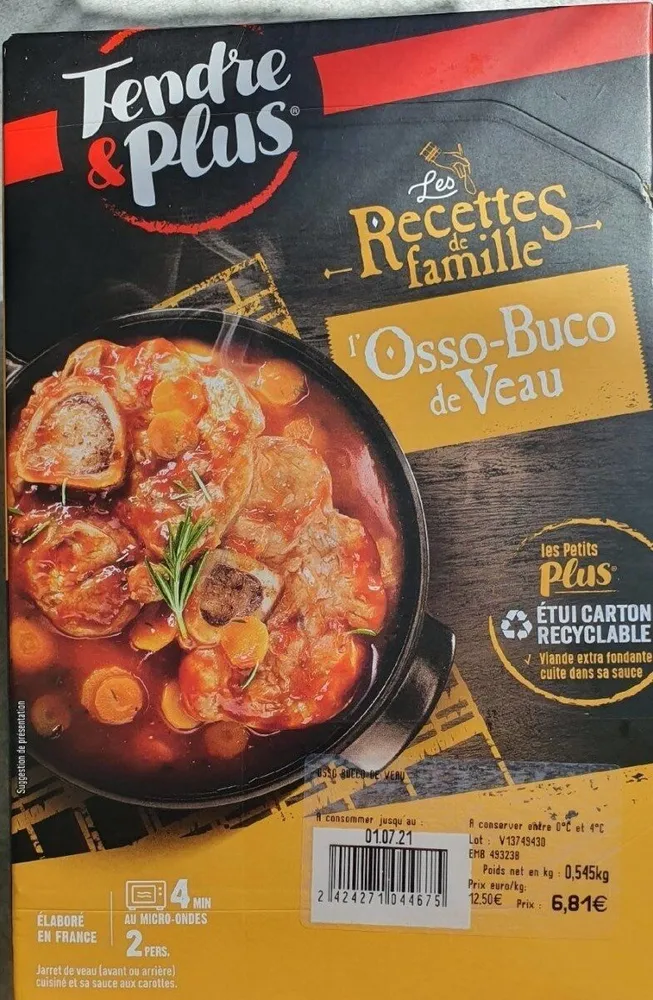 L'Osso-Buco de veau  Les recettes de famille
