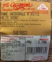 Pane integrale a fette