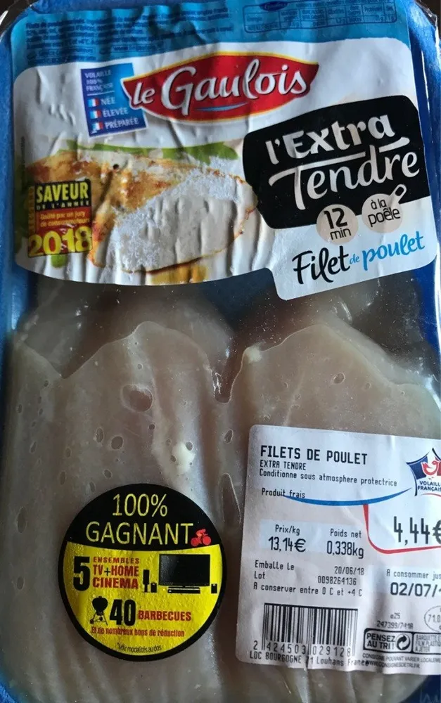 Filet de poulet extra tendre