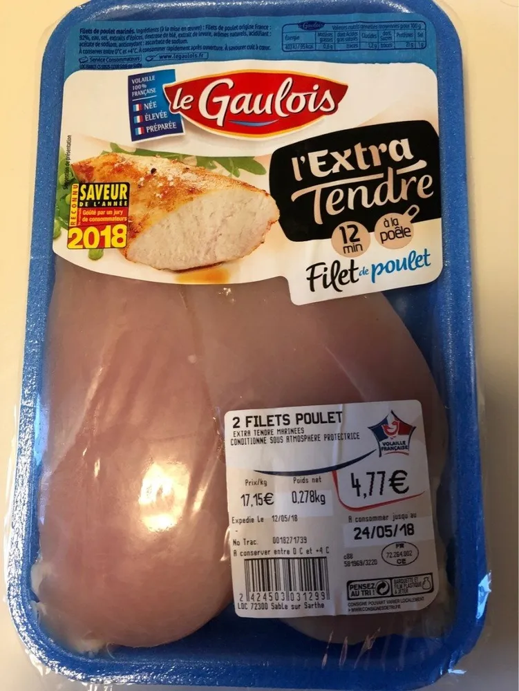 L'extrat tendre filet de poulet