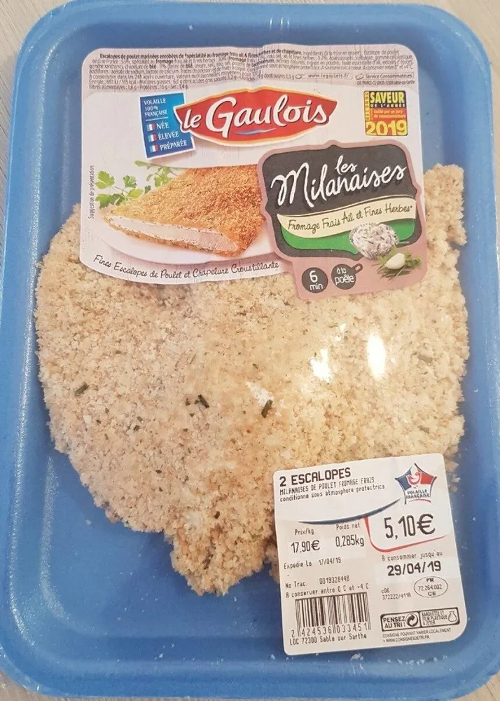 Les Milanaises - Fromage frais ail et fines Herbes