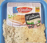 Escalope de poulet milanaise fromage frais ail et fines herbes