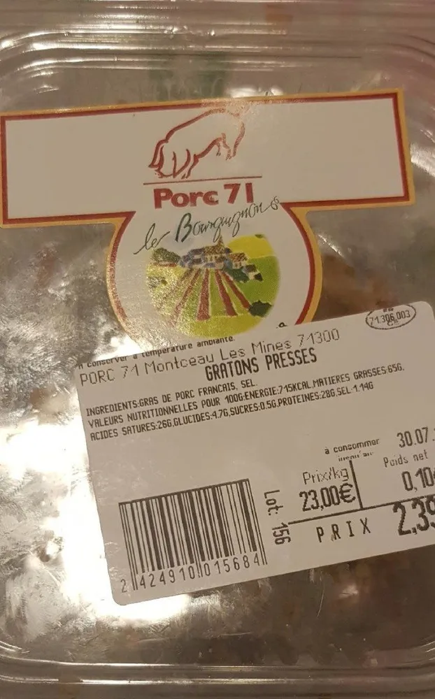 Gratons pressés
