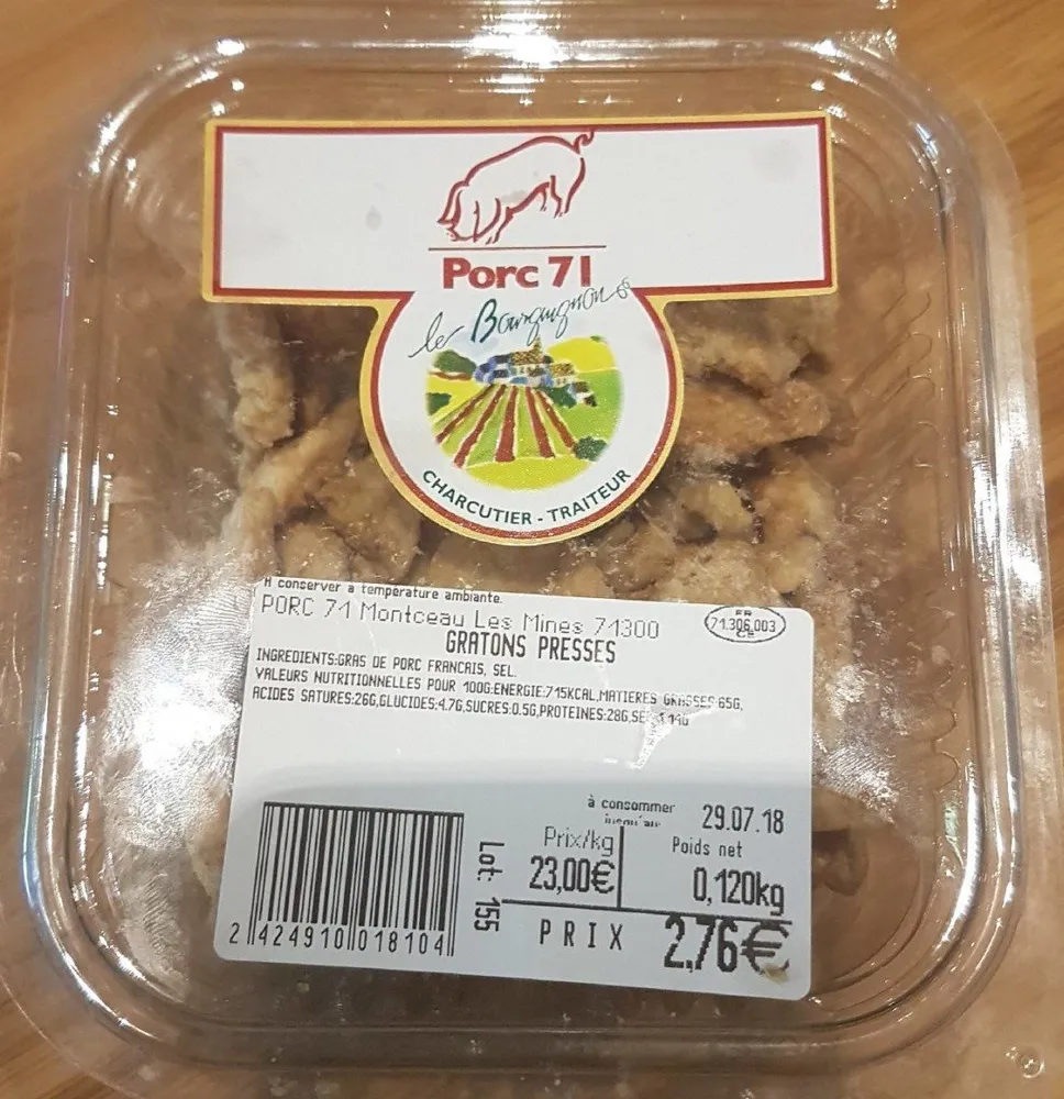 Gratons pressés
