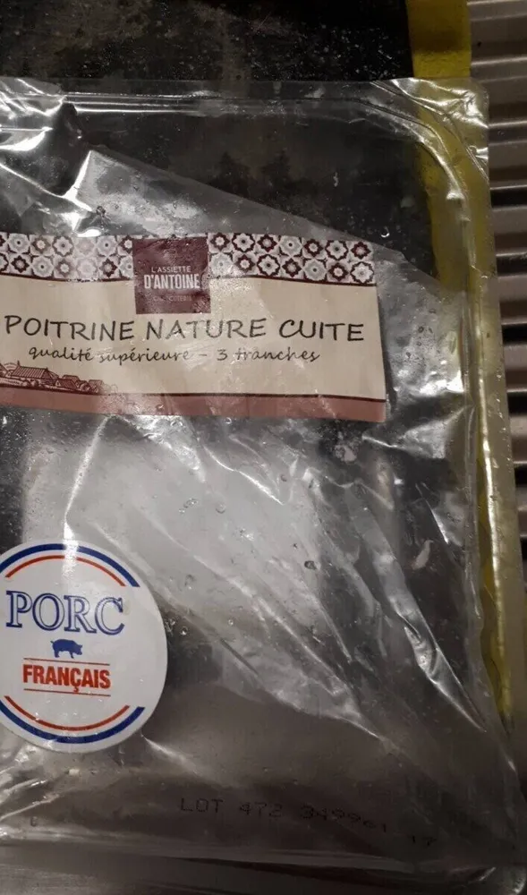 poitrine nature cuite