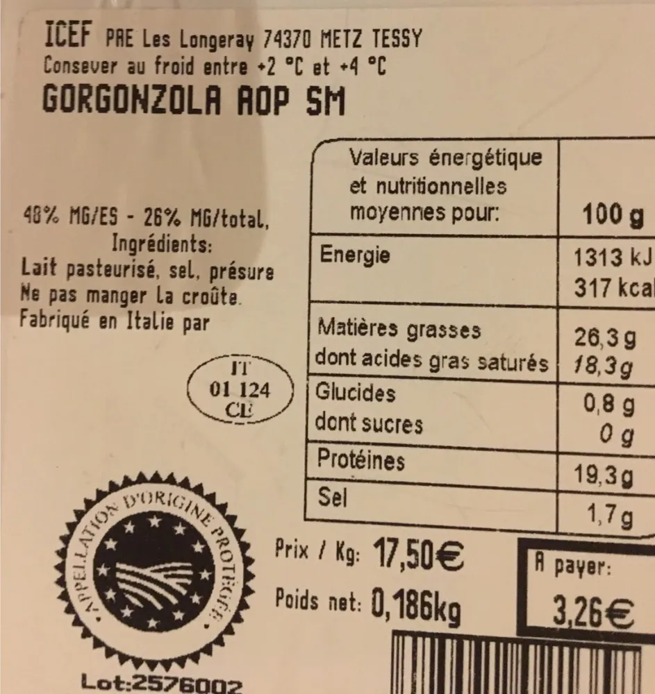 Gorgonzola DOP