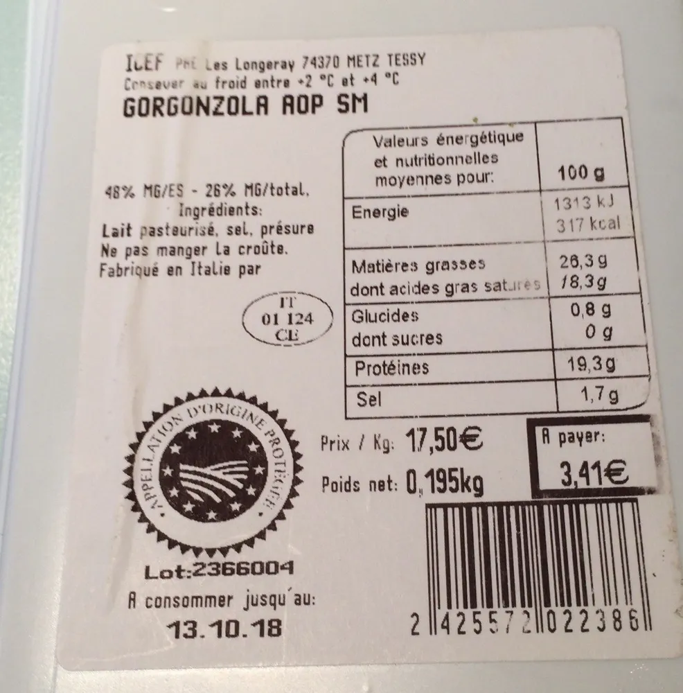 Gorgonzola AOP SM