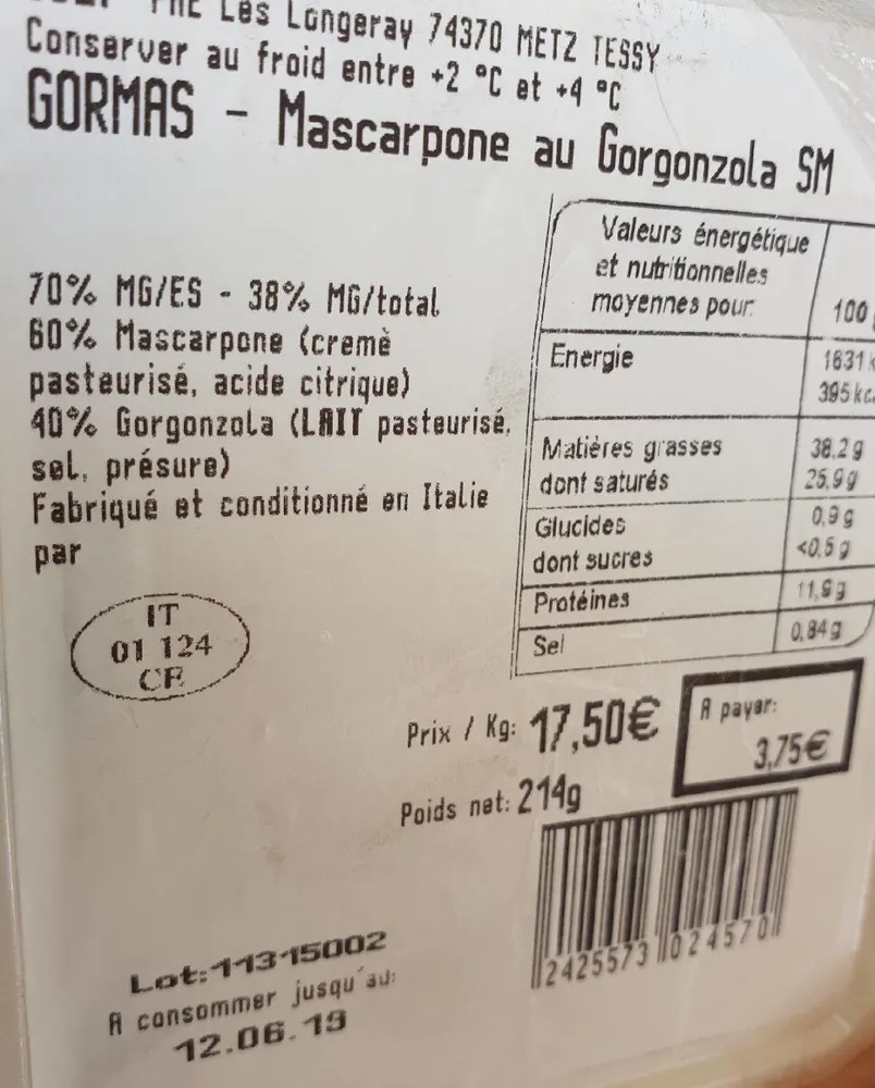 Mascarpone gorgonzola