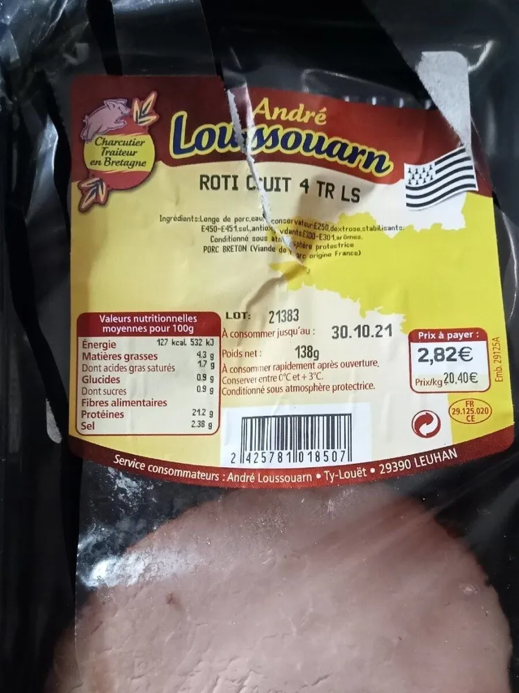 Rôti cuit 4 tranches LS