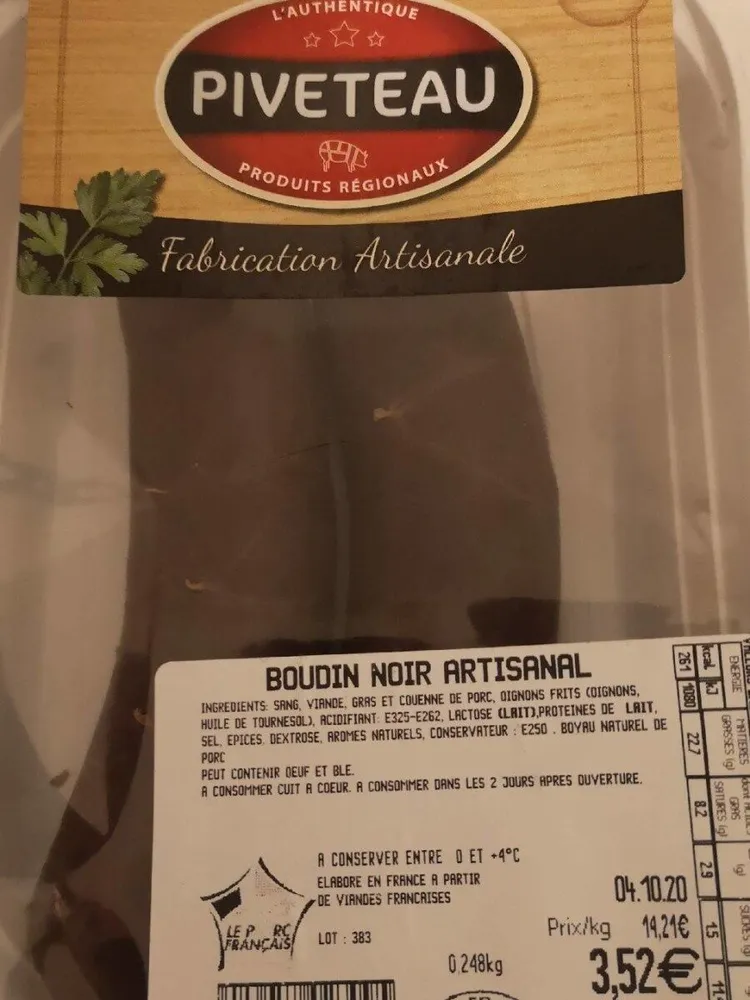 Boudin noir artisanal